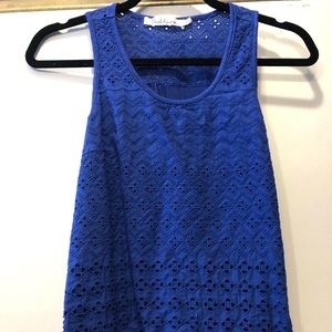 Royal Blue Solitaire Tank Top